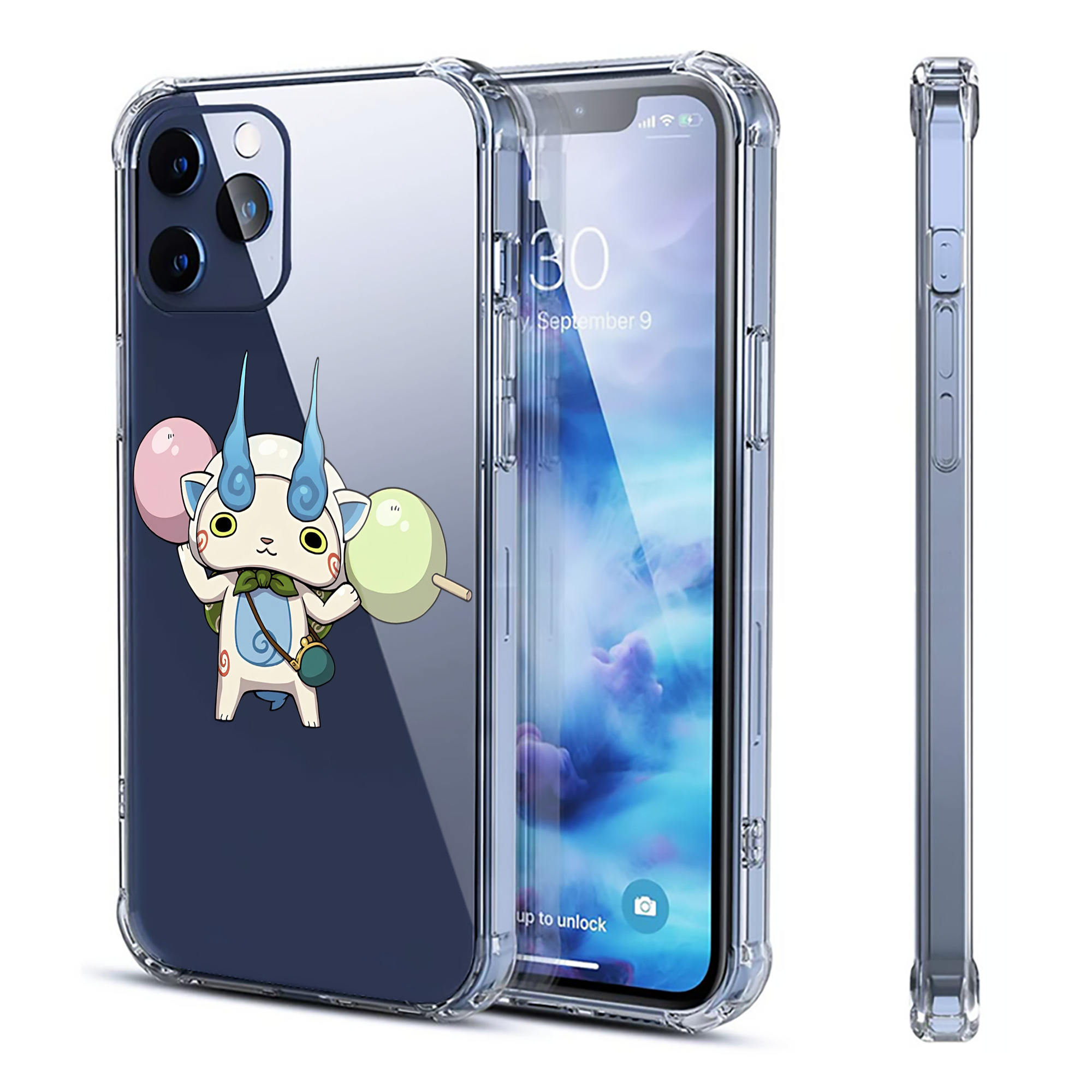 （画像用） 妖怪ウォッチ Yo-kai Watch 【iPhone 12シリーズ対応】透明スマホケース（クリアソフトケース）